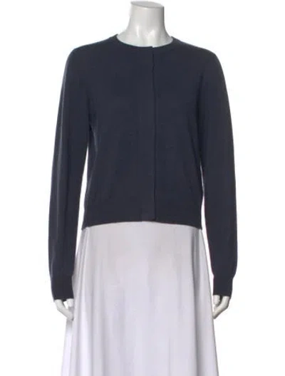 Pre-owned Brunello Cucinelli Cashmere Crew Neck Top In Blue