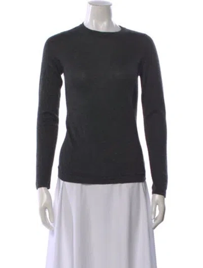 Pre-owned Brunello Cucinelli Cashmere Crew Neck Top In Gray