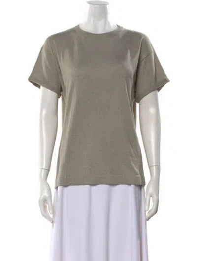 Pre-owned Brunello Cucinelli Cashmere Crew Neck T-shirt