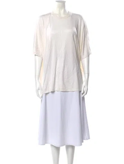 Pre-owned Brunello Cucinelli Cashmere Crew Neck T-shirt In Neutral