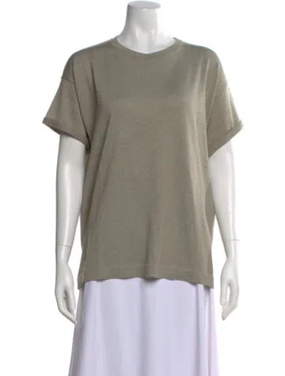 Pre-owned Brunello Cucinelli Cashmere Crew Neck T-shirt W/ Tags