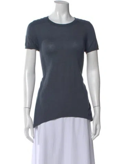 Pre-owned Brunello Cucinelli Cashmere Crew Neck T-shirt W/ Tags In Gray