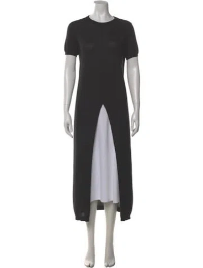 Pre-owned Brunello Cucinelli Cashmere Crew Neck Tunic In Gray