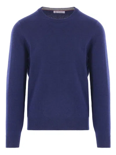 Brunello Cucinelli Cashmere Crewneck Jumper In Multi
