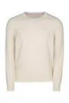 Brunello Cucinelli Crewneck Sweater In Panama Color In Neutral
