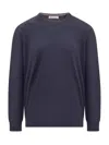 Brunello Cucinelli Cashmere Crewneck Sweater In Blue