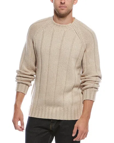 Brunello Cucinelli Cashmere Crewneck Sweater In Neutral