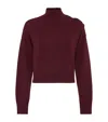 Brunello Cucinelli Cashmere Cropped High-neck Sweater In Brown