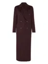 Brunello Cucinelli Cashmere Double-breasted Coat In Multi