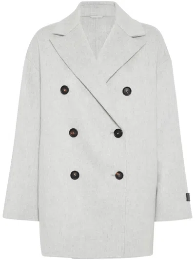 BRUNELLO CUCINELLI CASHMERE DOUBLE-BREASTED COAT