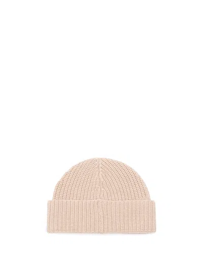 Brunello Cucinelli Cashmere English Rib Knit Beanie In Neutral