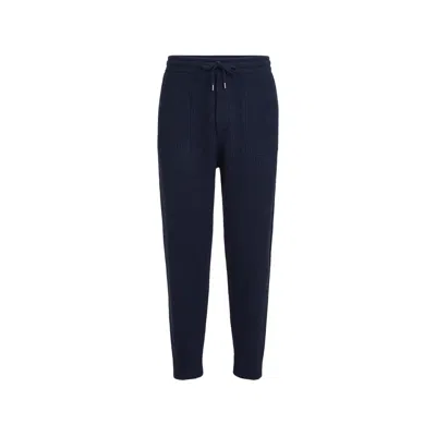 BRUNELLO CUCINELLI CASHMERE ENGLISH RIB KNIT JOGGERS