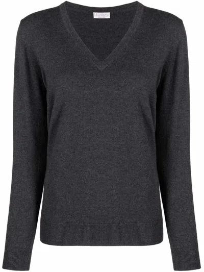 BRUNELLO CUCINELLI CASHMERE FINE-KNIT JUMPER