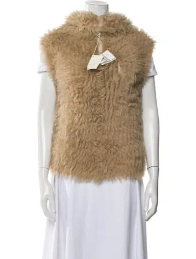 Pre-owned Brunello Cucinelli Cashmere Fur Jacket In Neutral