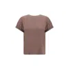 Brunello Cucinelli Women Cashmere Glitter T-shirt