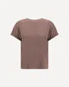 Brunello Cucinelli Cashmere And Silk Lightweight Sweater In Brown