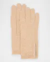 Brunello Cucinelli Cashmere Glove With Monili Detail In C057 Natural