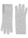 Brunello Cucinelli Cashmere Gloves In 灰色