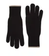 Brunello Cucinelli Cashmere Gloves In Black
