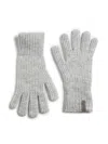 Brunello Cucinelli Cashmere Monili-trim Gloves In Grey