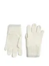 Brunello Cucinelli Cashmere Gloves In White