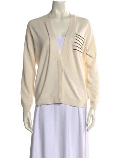 Pre-owned Brunello Cucinelli Cashmere Graphic Print Sweater In Neutral