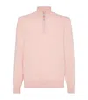 Brunello Cucinelli Cashmere Sweater In Orange