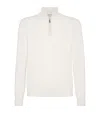 Brunello Cucinelli Kaschmir-rollkragenpullover In White