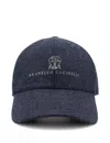 Brunello Cucinelli Logo-embroidered Cap In Black