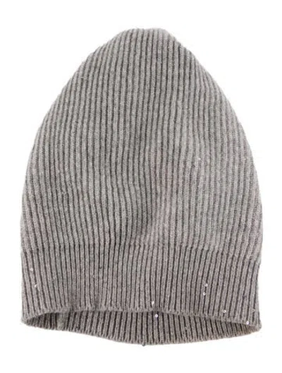 Pre-owned Brunello Cucinelli Cashmere Hat In Gray