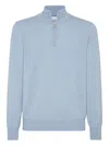 Brunello Cucinelli Cashmere Sweater In Blue
