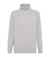 Brunello Cucinelli Roll-neck Cashmere Jumper In Black