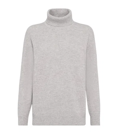 BRUNELLO CUCINELLI CASHMERE HIGH-NECK SWEATER