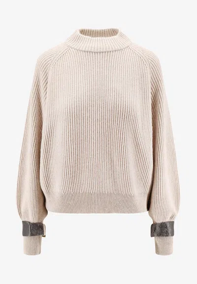 BRUNELLO CUCINELLI CASHMERE HIGH-NECK SWEATER