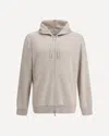 Brunello Cucinelli Cashmere Hoodie With Zip Closure
