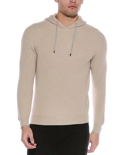 Brunello Cucinelli Cashmere Hoodie In Beige