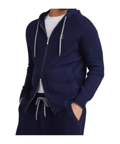 Brunello Cucinelli Cashmere Hoodie In Black