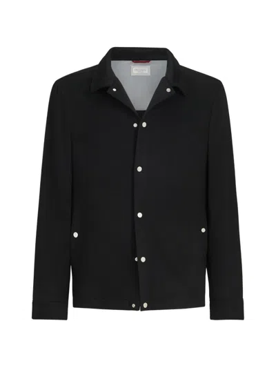 Brunello Cucinelli Cashmere Jacket In Black
