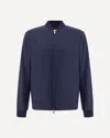Brunello Cucinelli Wool And Cashmere Blend Cardigan In Blue