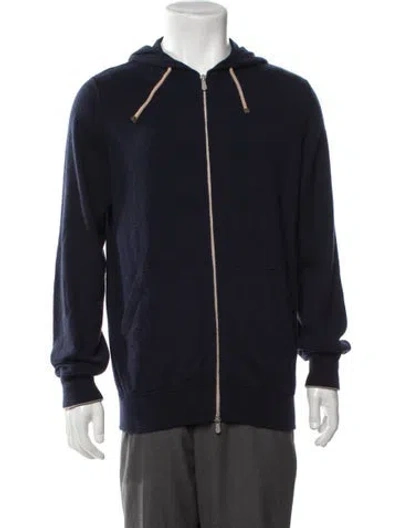 Pre-owned Brunello Cucinelli Cashmere Jacket In Blue