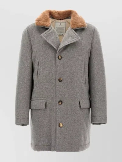 Brunello Cucinelli Cashmere Jacket In Gray