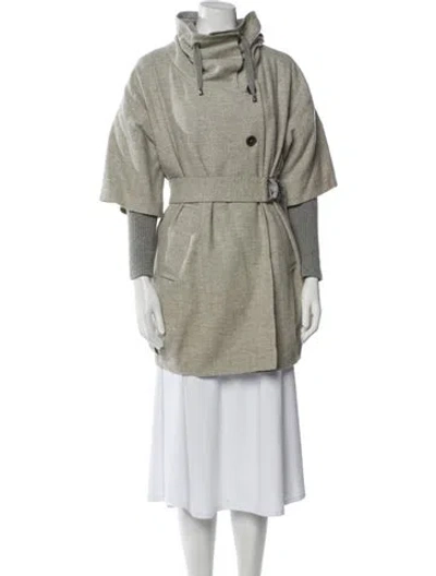 Pre-owned Brunello Cucinelli Cashmere Jacket In Gray