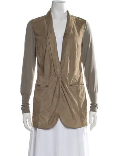 Pre-owned Brunello Cucinelli Cashmere Jacket In Neutral