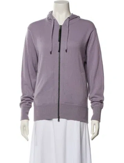 Pre-owned Brunello Cucinelli Cashmere Jacket In Purple