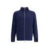 Brunello Cucinelli Long Sleeve Casual Jacket In Blue