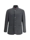 Brunello Cucinelli Cashmere Jackets In Gray