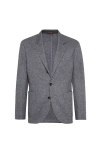 Brunello Cucinelli Cashmere Jersey Blazer In Gray