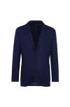 Brunello Cucinelli Single-breasted Cashmere Blazer In Blue