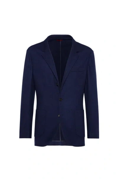 Brunello Cucinelli Single-breasted Cashmere Blazer In Blue