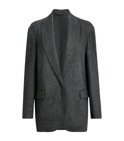 Brunello Cucinelli Cashmere Jersey Blazer In Black